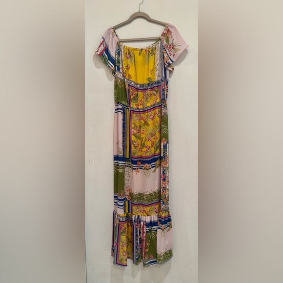 Donna Morgan Size 8 Multicolor Floral Maxi Dress - Picture 1 of 12